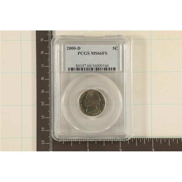 2000-D JEFFERSON NICKEL PCGS MS66FS