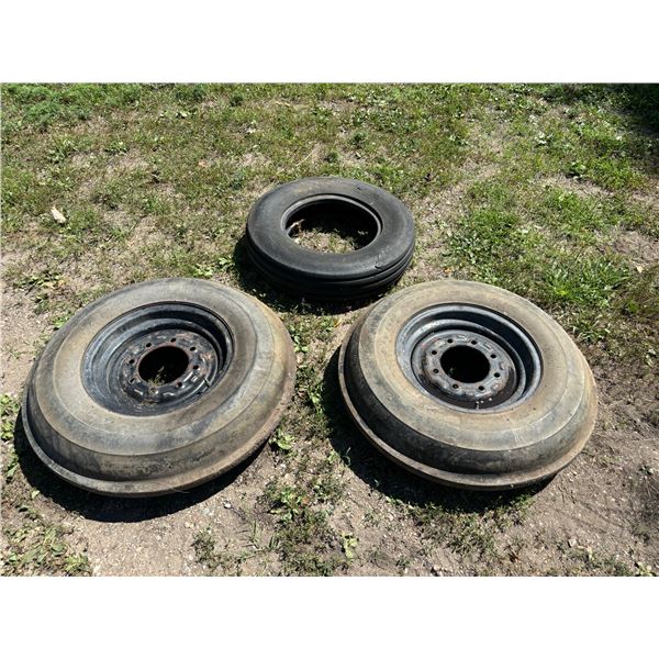 TIRES WITH RIMS, LOT OF 3