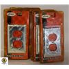 Image 1 : 6 METAL DIAMOND PLATE OUTLET COVERS