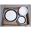 Image 1 : VINTAGE CORELLE "URBAN BLACK"- LOT OF 24 PIECES