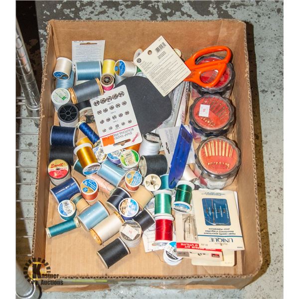 SEWING SUPPLIES/NOTIONS ASSORTED LOT