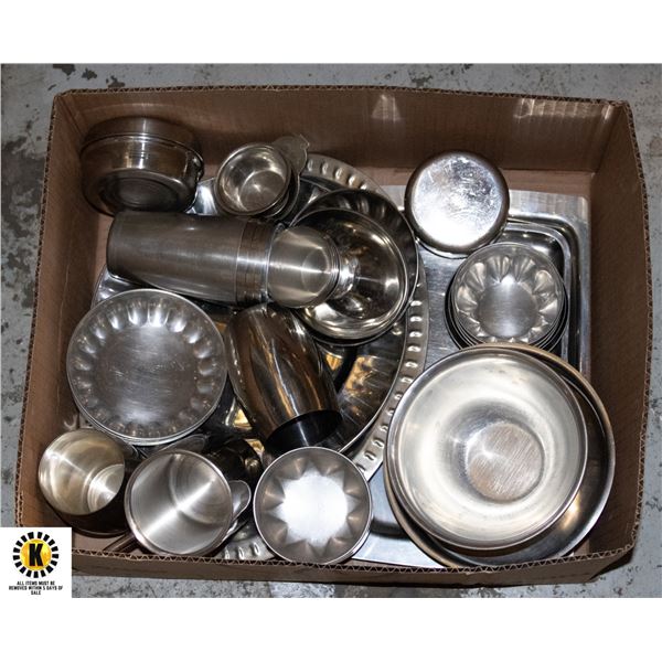 STAINLESS STEEL DISHES/SERVING WARE