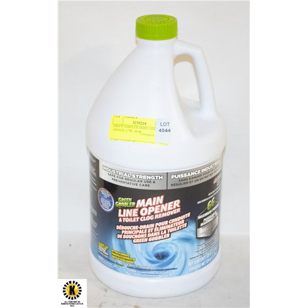 GREEN GOBBLER MAIN LINE DRAIN OPENER- 3.78L NEW
