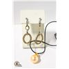 Image 1 : ESTATE EARRINGS + PENDANT NECKLACE