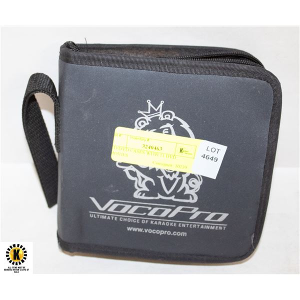 CD/DVD CASES WITH 11 DVD MOVIES
