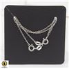 Image 1 : #50- 925 STERLING SILVER NECKLACE 18" /2 PCS