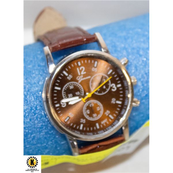 GENEVA MEN'S WATCH WITH NEW BATTERY