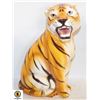 Image 1 : ITALIAN HAND PAINTED CERAMIC TIGER STATUE