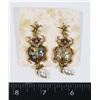 Image 1 : NEW SCARAB BEETLE DANGLE EARRINGS