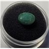 Image 1 : 18)  NATURAL OVAL 5 CT EMERALD GEMSTONE,  READY FO