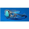 Image 2 : 3)  NATURAL PEAR SHAPED TURQUOISE WITH PIERCED WOR