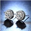 Image 3 : 1 CT GRA CERTIFIED MOISSANITE 925 SILVER EARRINGS
