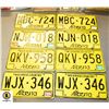Image 1 : 8 VINTAGE LICENCE PLATES - MATCHING #'S
