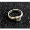 Image 1 : ESTATE GREEN PERIDOT 925 STERLING SILVER RING