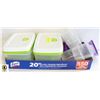 Image 1 : 2 FRESH VENT VEGETABLE CONTAINERS & 4