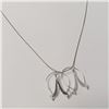 Image 1 : BZ1724-19 SILVER 2 PENDANT 18" NECKLACE
