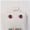 Image 1 : BZ1724-30 14K RUBY(0.52CT) EARRINGS