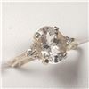 Image 1 : BZ1724-36 10K NATURAL MORGANITE DIAMOND RING