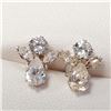 Image 1 : BZ1724-18 SILVER CZ EARRINGS