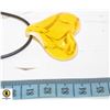Image 1 : BLOWN GLASS YELLOW  UPSIDE DOWN HEART NECKLACE
