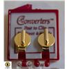 Image 1 : PAIR OF CLIP ON COVERTER TO POST EARRINGS