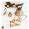 Image 1 : FLAT OF 5 BRASS BELLS