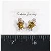 Image 1 : NEW SILVER TONE YELLOW AND CLEAR RHINESTONE