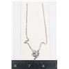 Image 1 : NEW SILVER TONE CLEAR RHINESTONE STAR PENDANT AND