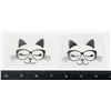 Image 1 : 2 NEW CAT IN GLASS STICKER/DECAL