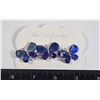 Image 1 : NEW BLUE RHINESTONE BUTTERFLY FRENCH CLIP