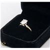 Image 2 : #461-14 KARAT YELLOW GOLD RING WITH 6 X 8 MM