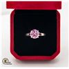 Image 1 : #466-PINK COLORED 3.00 CT GRA CERTIFIED ROUND