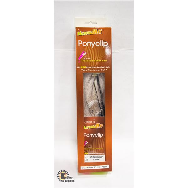 NATURAL WAY WEAVE SYNTHETIC PONYCLIP 26IN COLOR