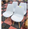 Image 1 : 4 IKEA STYLE DINING CHAIRS - SOME STAINING