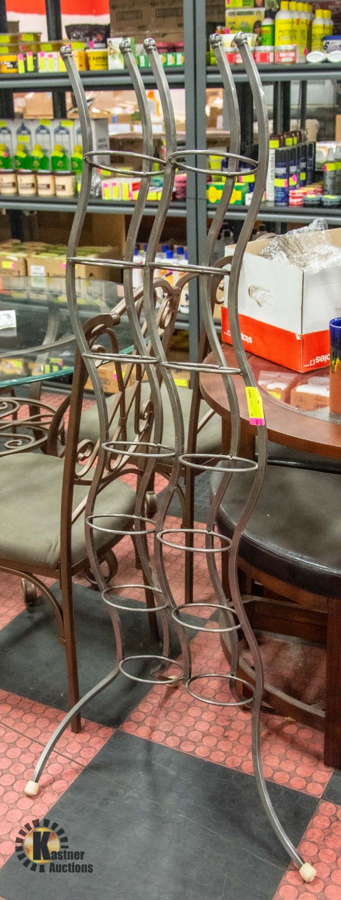 DOUBLE FLOOR STANDING METAL CD RACK