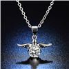 Image 2 : 1 CT GRA CERTIFIED MOISSANITE 925 SILVER NECKLACE