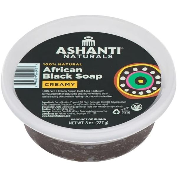 ASHANTI NATURALS 100% NATURAL AFRICAN BLACK SOAP