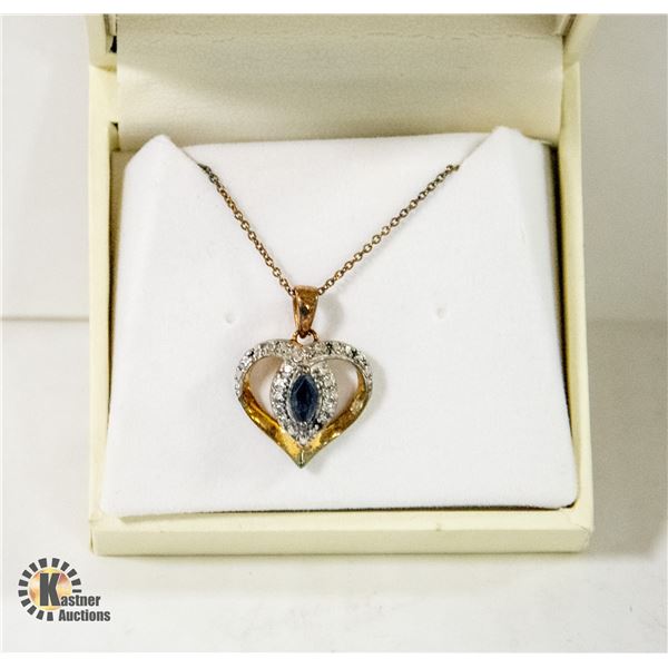 MACYS SAPPHIRE STONE STERLING SILVER