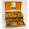 Image 1 : VINTAGE JEWELRY BOX WITH CONTENTS