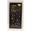 Image 1 : ASSORTED KEYS & LOCK IN DISPLAY CASE 21.5" X 10.5"
