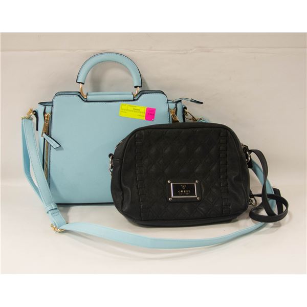 GUESS PURSE & BLUE PURSE