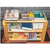 Image 1 : WOODEN BOOKSHELF WITH ASSORTED NURSING SCHOOL