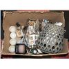 Image 1 : BOX OF MISCELLANIOUS CANDLE HOLDERS + BATTERY OP