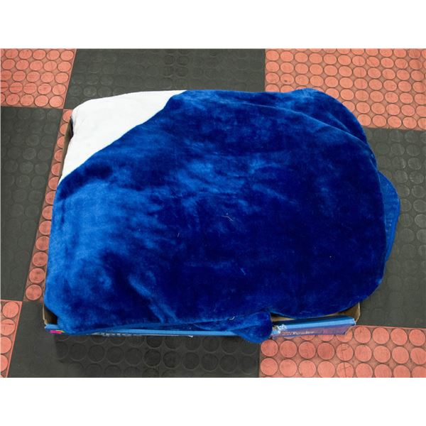 ZIGZAG BRAND BLANKET 80X80"