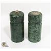 Image 2 : SOLID STONE SALT & PEPPER SHAKERS