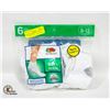 Image 1 : ANKLE SOCKS WHITE 6-12 SIZE 6-PACK FRUIT OF