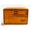 Image 1 : VINTAGE SOLID WOOD BREAD BOX BY BARIBO