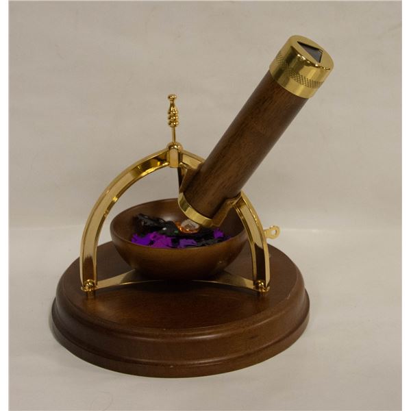 WOOD AND BRASS KALEIDOSCOPE