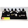 Image 1 : RING DISPLAY W/12 ASSORTED RINGS VARIOUS