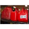 Image 1 : LOT OF 3 GAS CANS